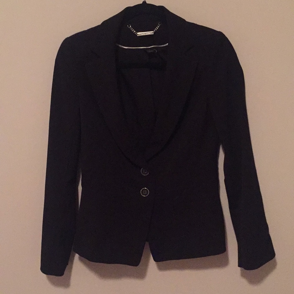 White House Black Market Black Blazer Sz 2
